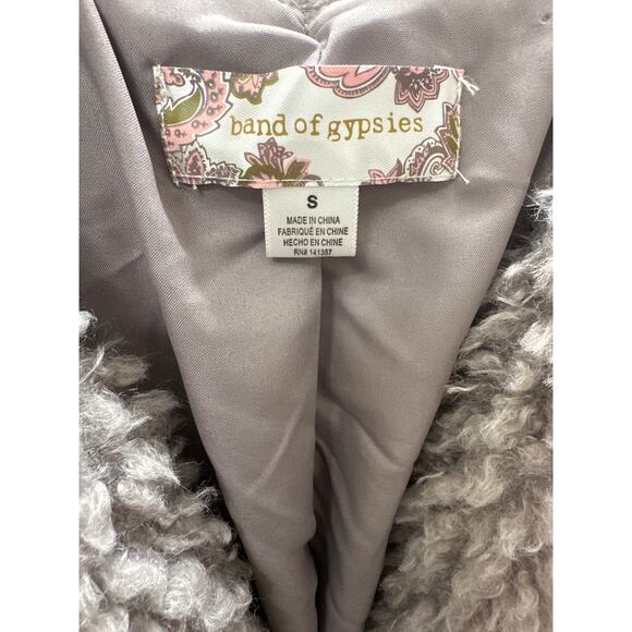 Band of Gypsies Sherpa Sweater Jacket Small - Picture 3 of 4